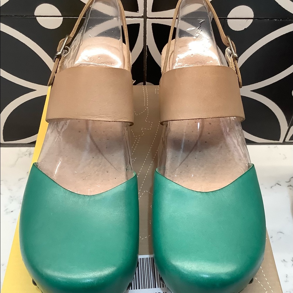 Dansko Thea Mary Jane Sandals EU40 Teal/Sand